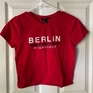 Forever 21 Red Berlin Graphic Tee